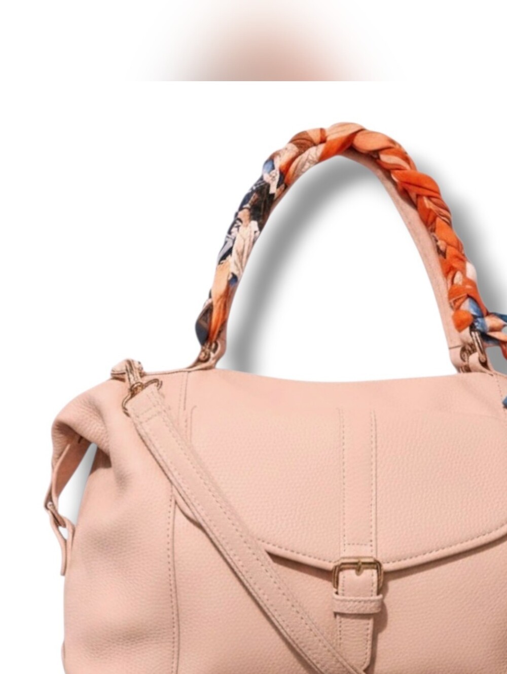 Pre-loved Ora Delphine Hannah Satchel in Blush Leather